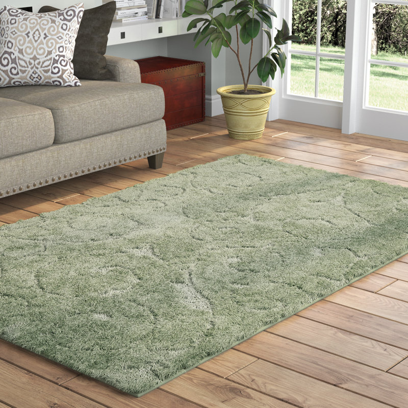 Charlton Home Archer Lane Floral Green Area Rug & Reviews Wayfair